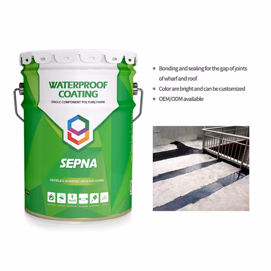 Rivestimento PU monocomponente per impermeabilizzazione edile Sp110